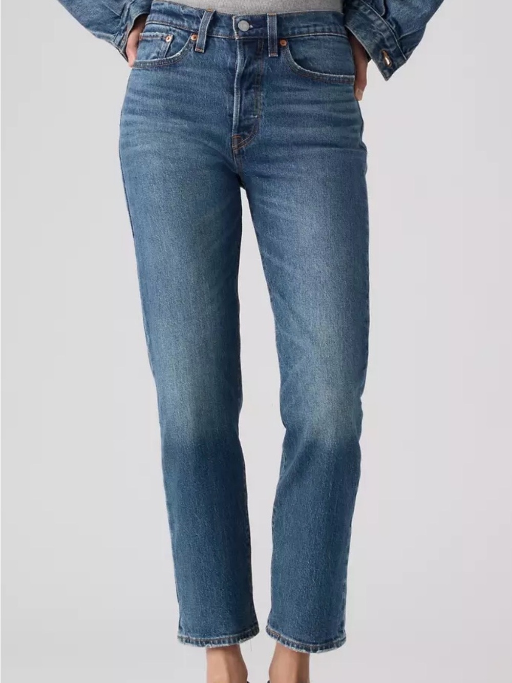 New Levi’s “wedgie straight” high-Rise  Women's Buttonfly Jeans 27 ret.$110